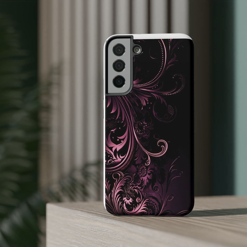 Y2K pink spiral Impact-Resistant Phone Case
