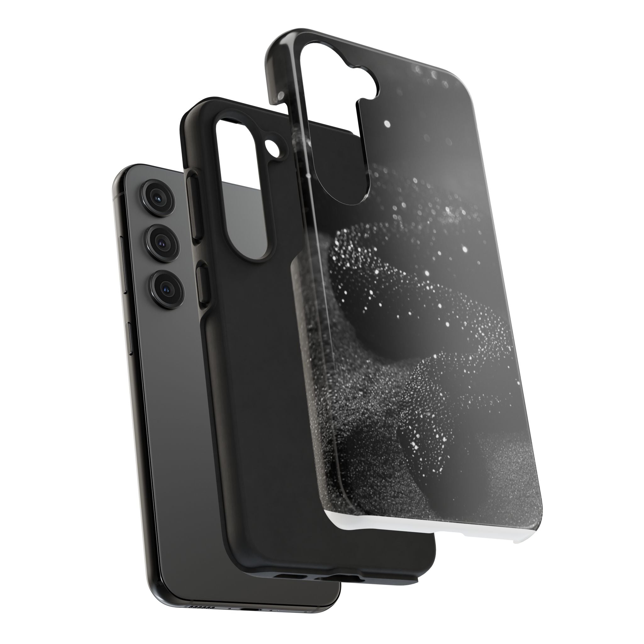 Black Shimmer Snake Tough Phone Cases