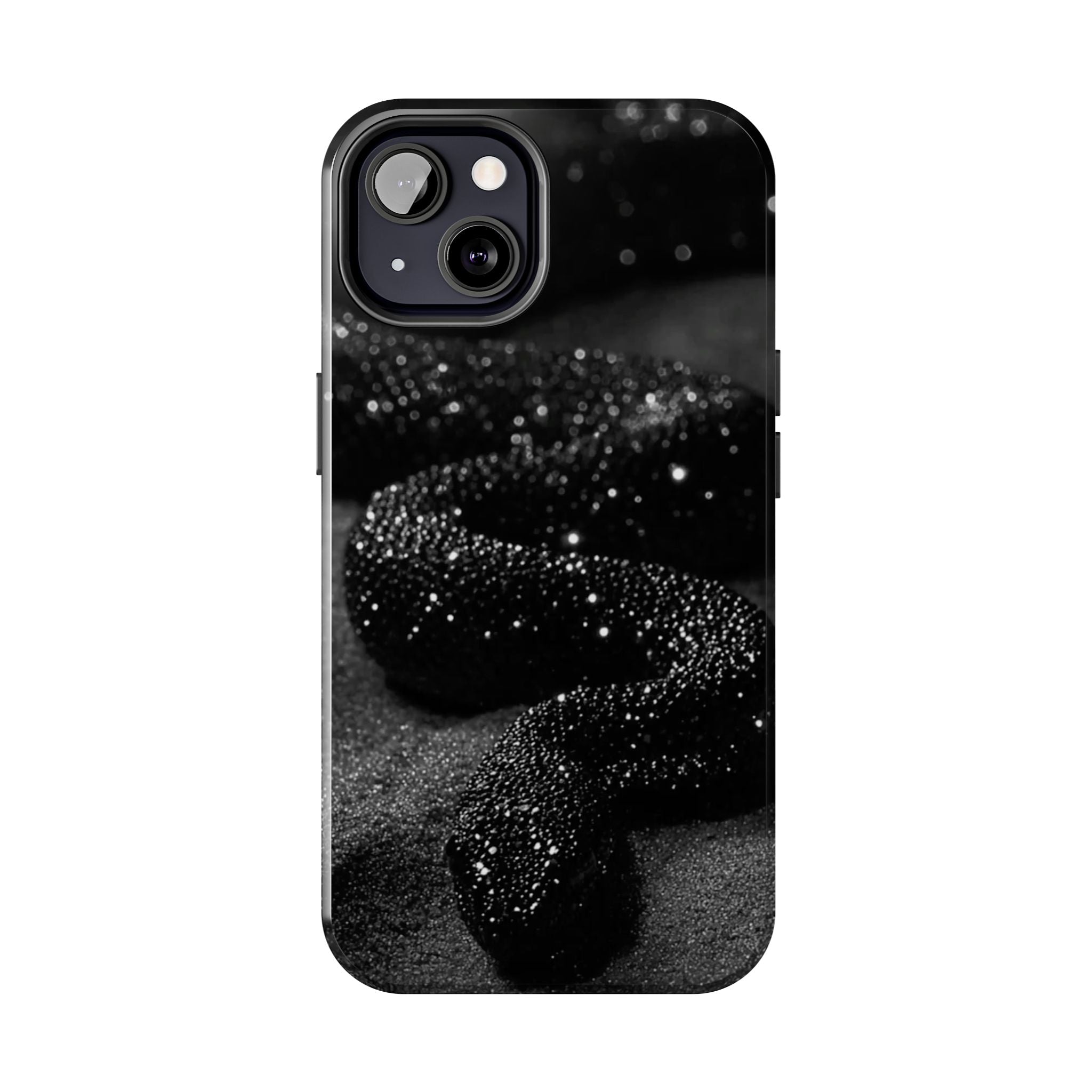 Black Shimmer Snake Tough Phone Cases