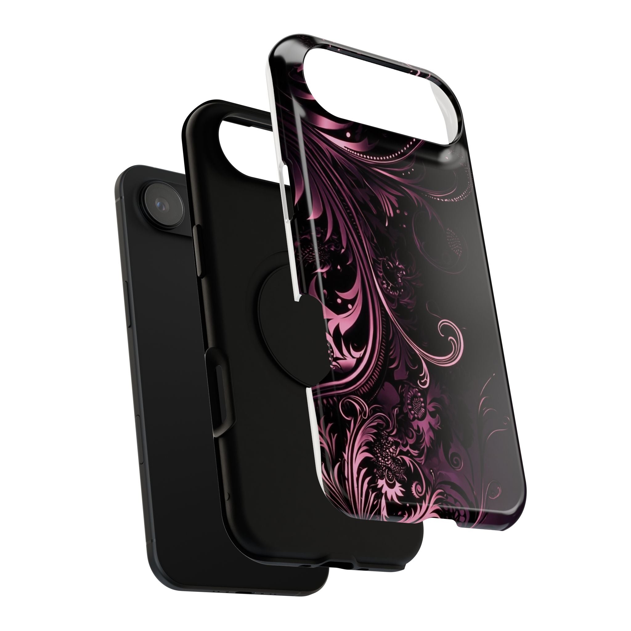 Y2K pink spiral Impact-Resistant Phone Case