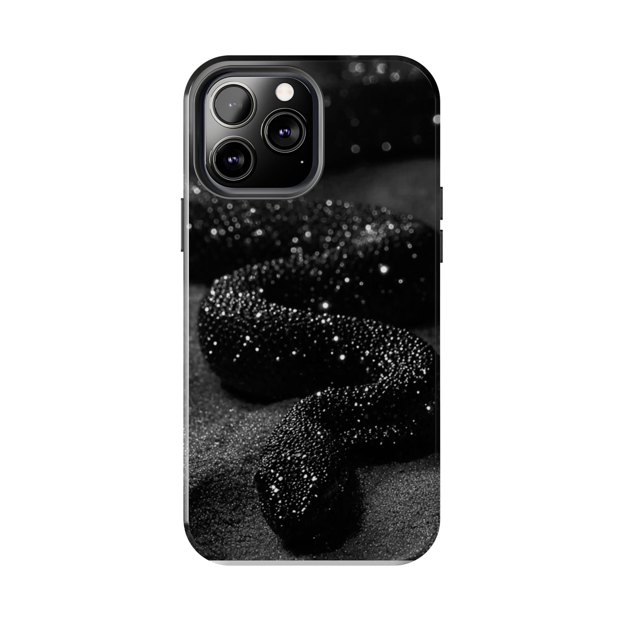 Black Shimmer Snake Tough Phone Cases