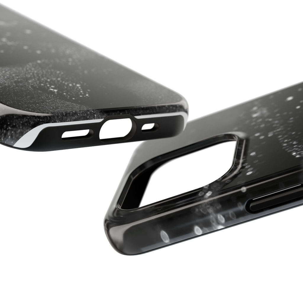 Black Shimmer Snake Tough Phone Cases
