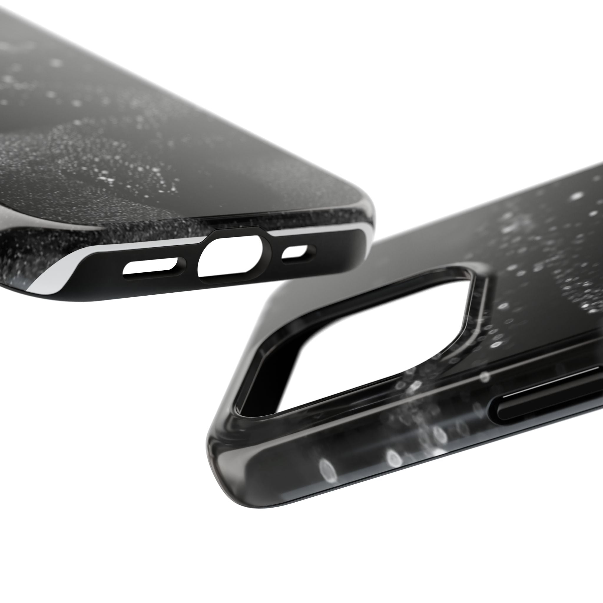 Black Shimmer Snake Tough Phone Cases