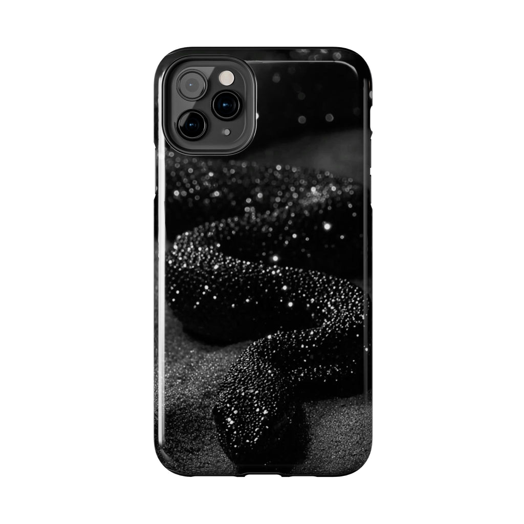 Black Shimmer Snake Tough Phone Cases