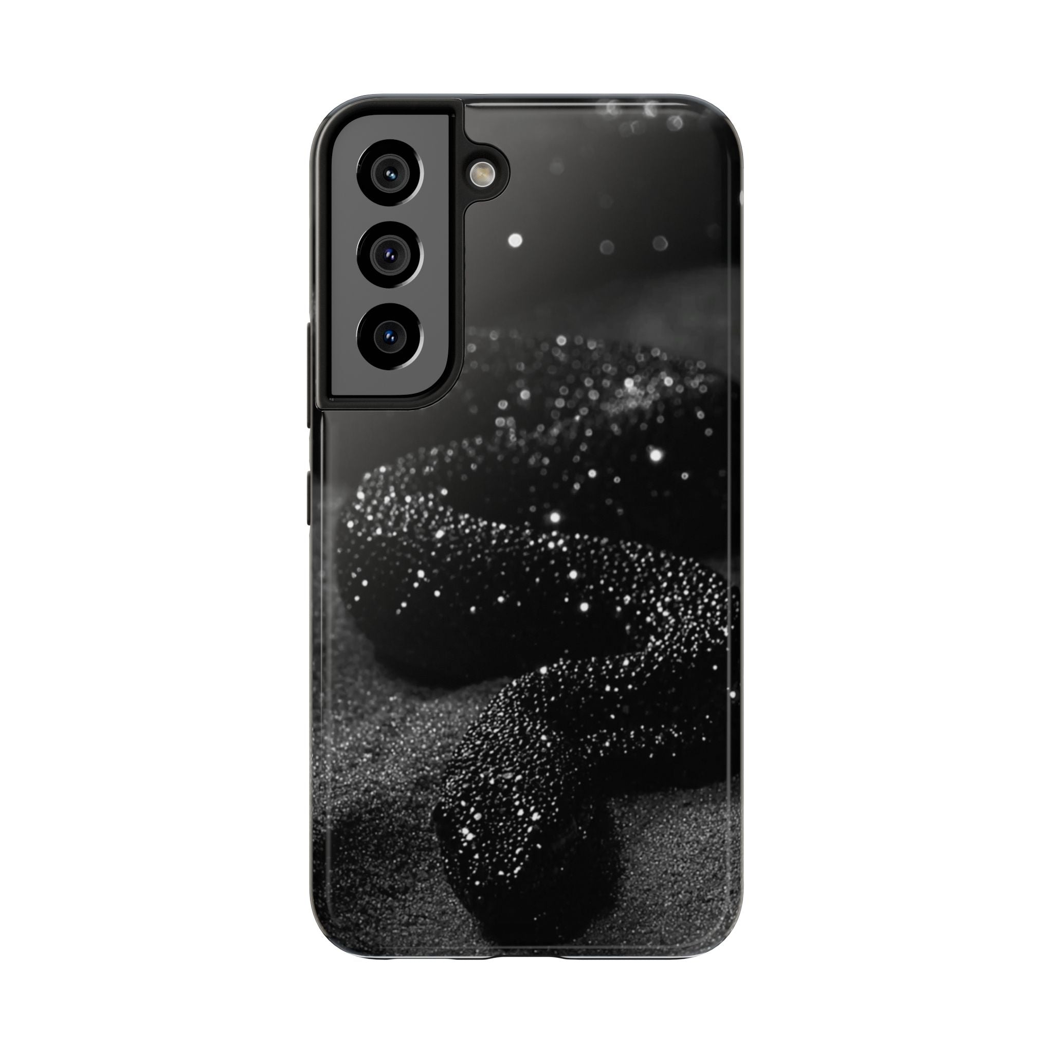 Black Shimmer Snake Tough Phone Cases