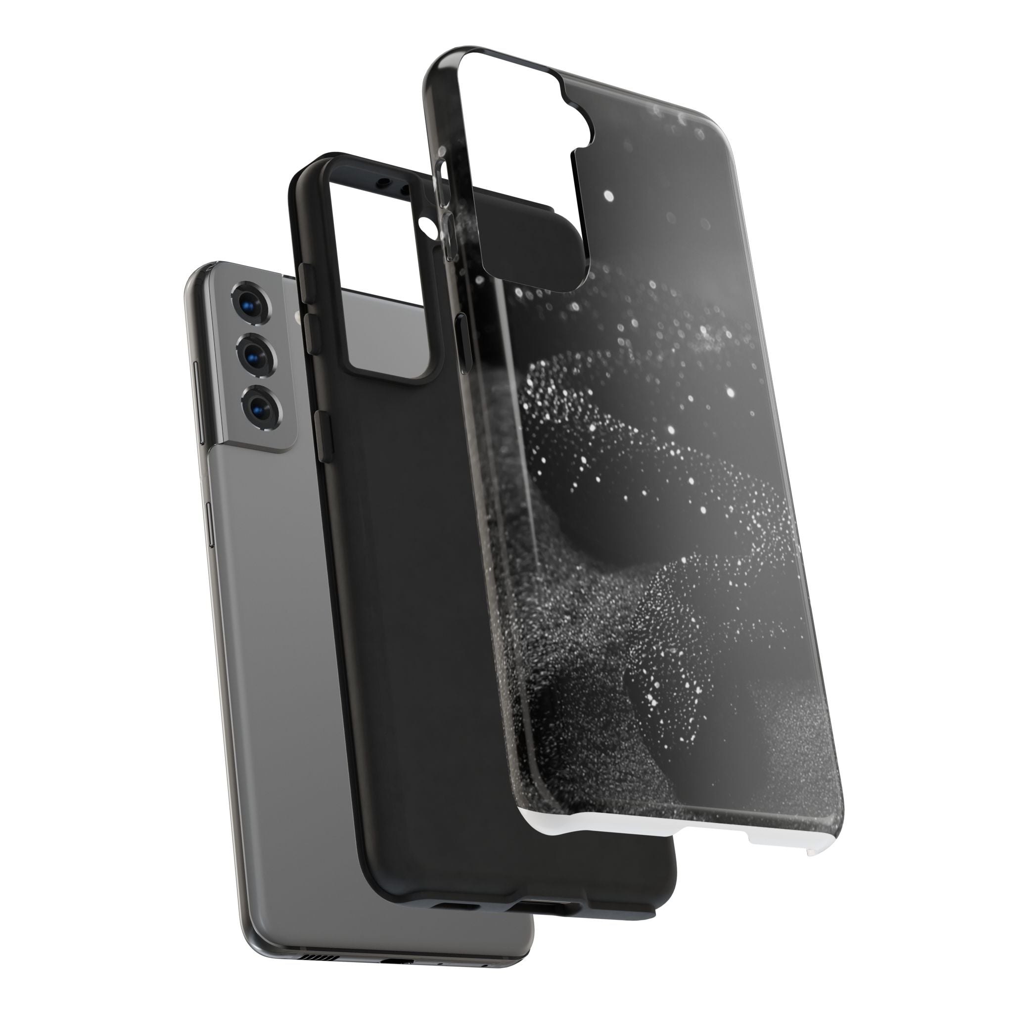 Black Shimmer Snake Tough Phone Cases