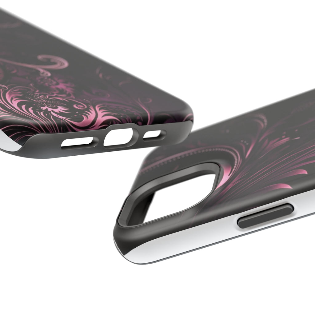 Y2K pink spiral Impact-Resistant Phone Case