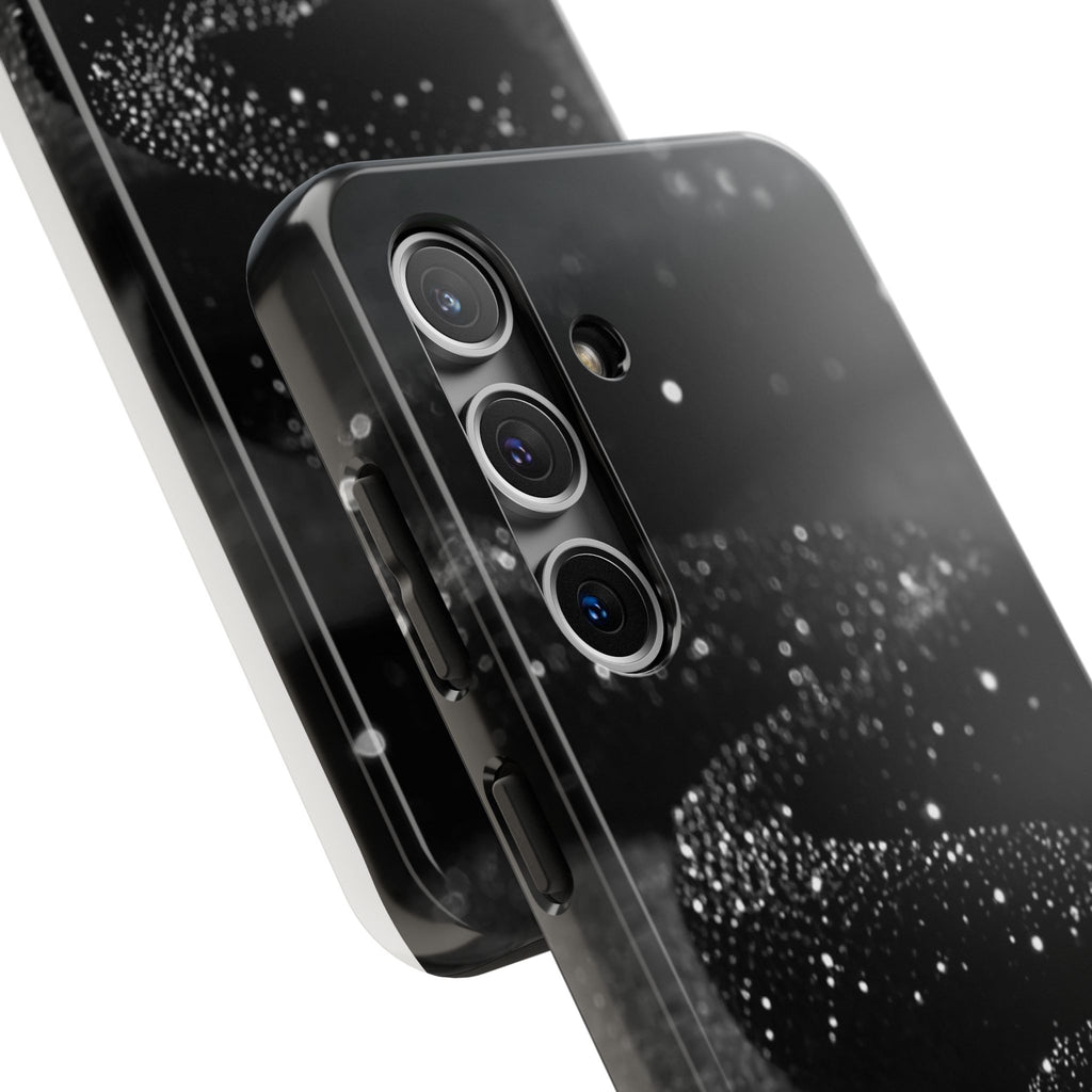 Black Shimmer Snake Tough Phone Cases