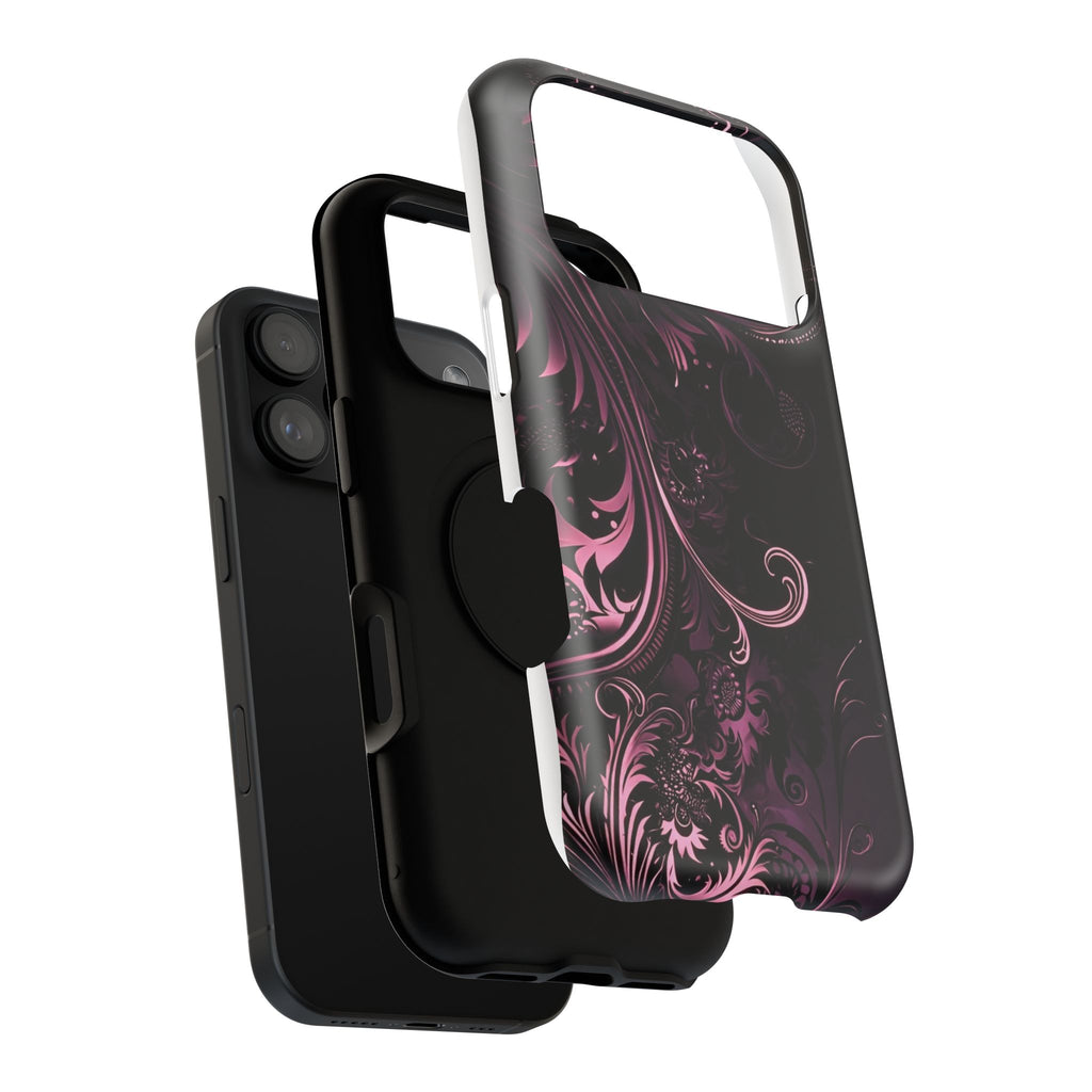 Y2K pink spiral Impact-Resistant Phone Case