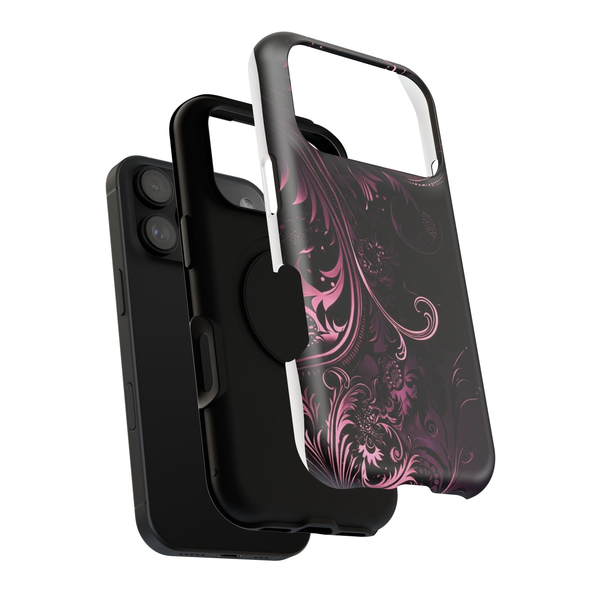 Y2K pink spiral Impact-Resistant Phone Case