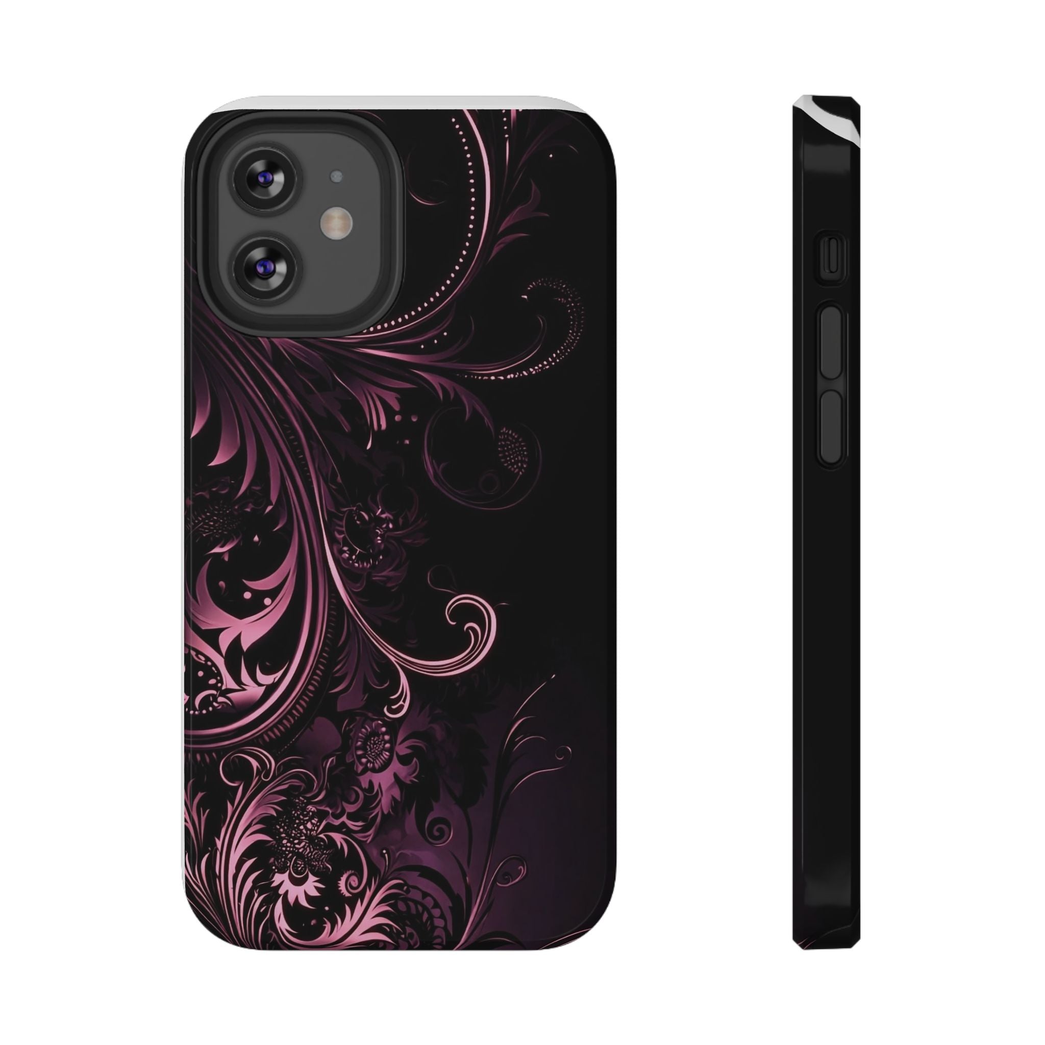 Y2K pink spiral Impact-Resistant Phone Case
