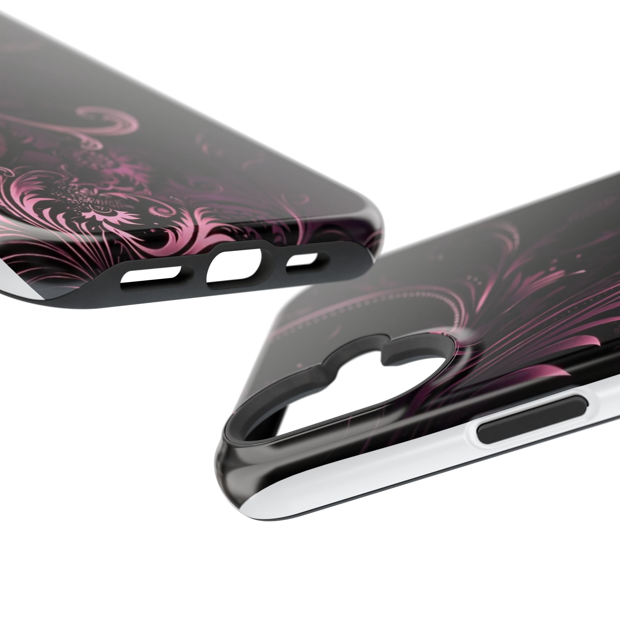 Y2K pink spiral Impact-Resistant Phone Case