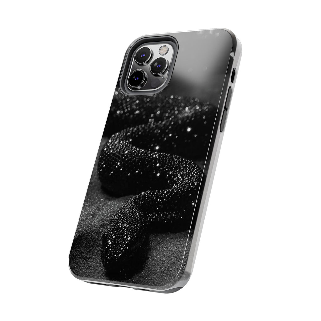 Black Shimmer Snake Tough Phone Cases