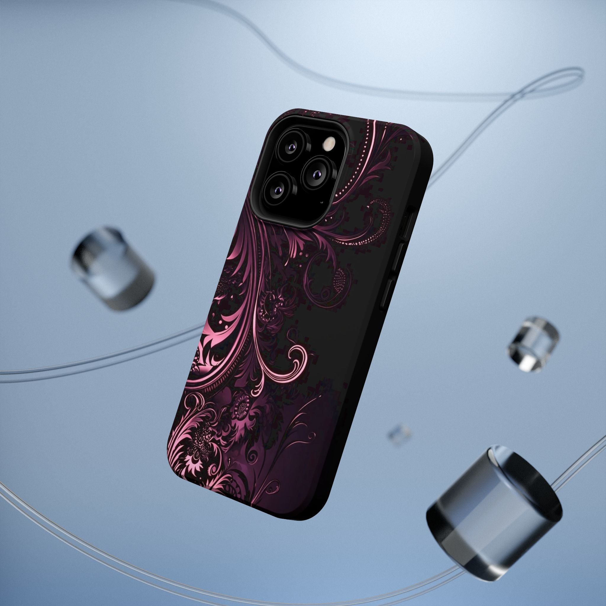 Y2K pink spiral Impact-Resistant Phone Case