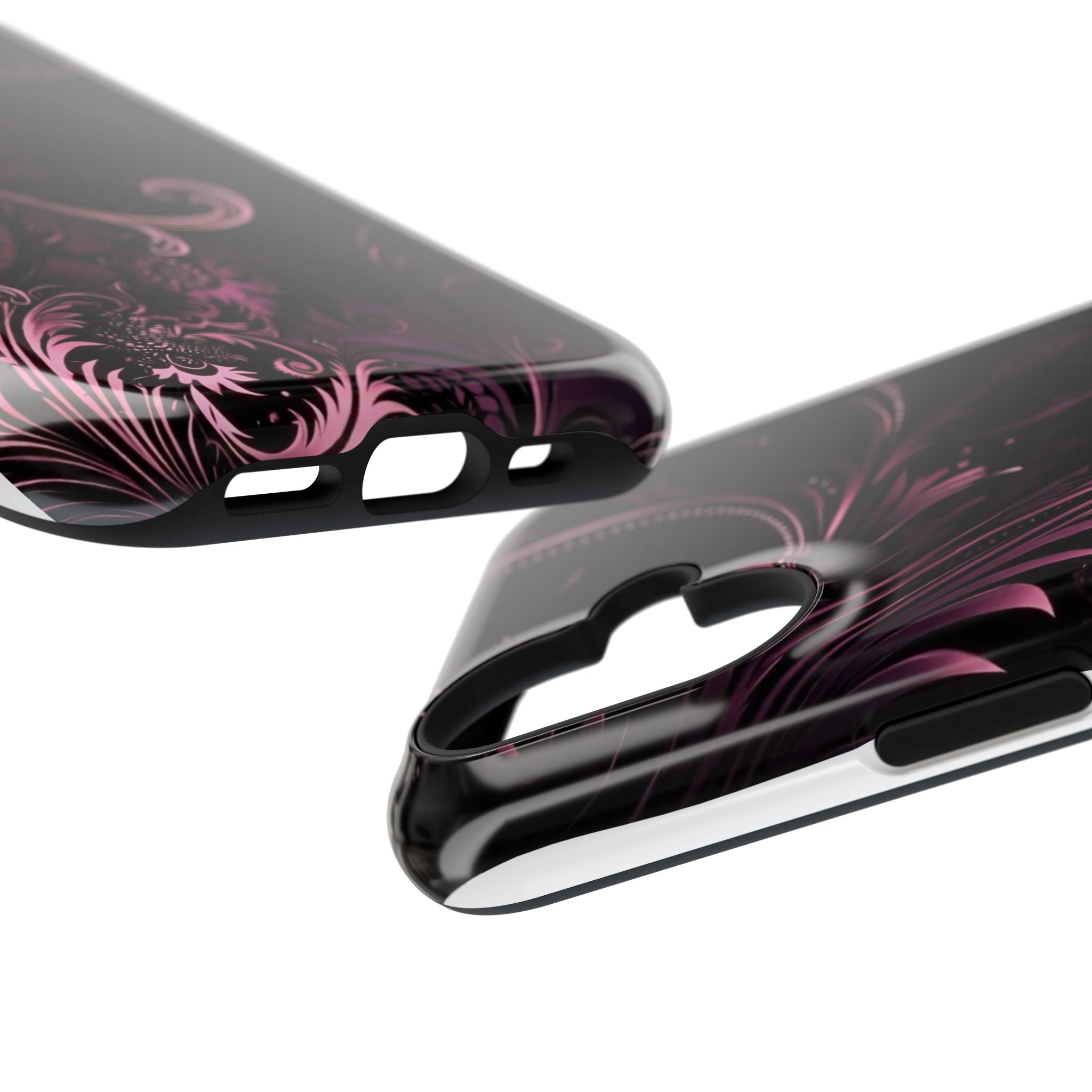 Y2K pink spiral Impact-Resistant Phone Case