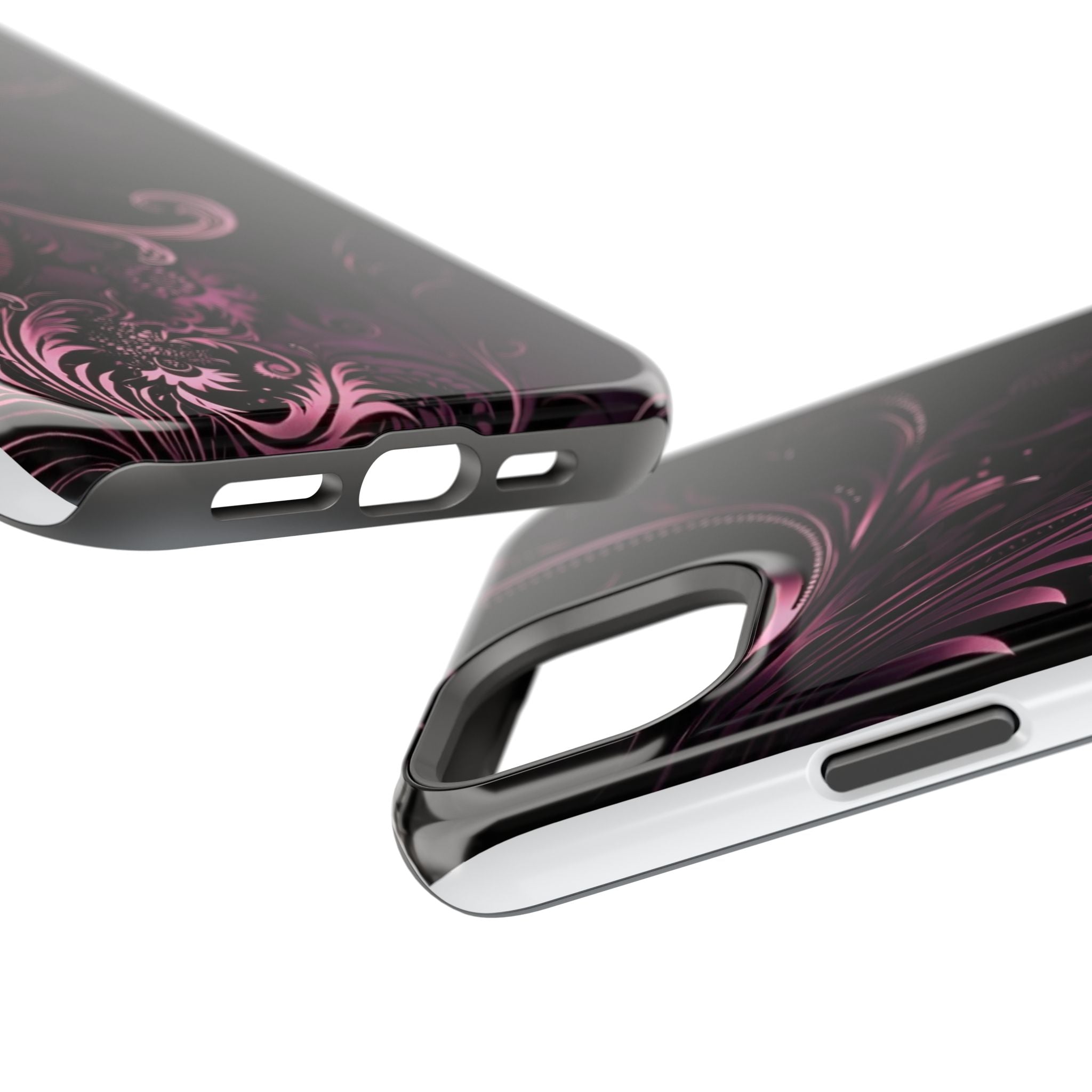 Y2K pink spiral Impact-Resistant Phone Case