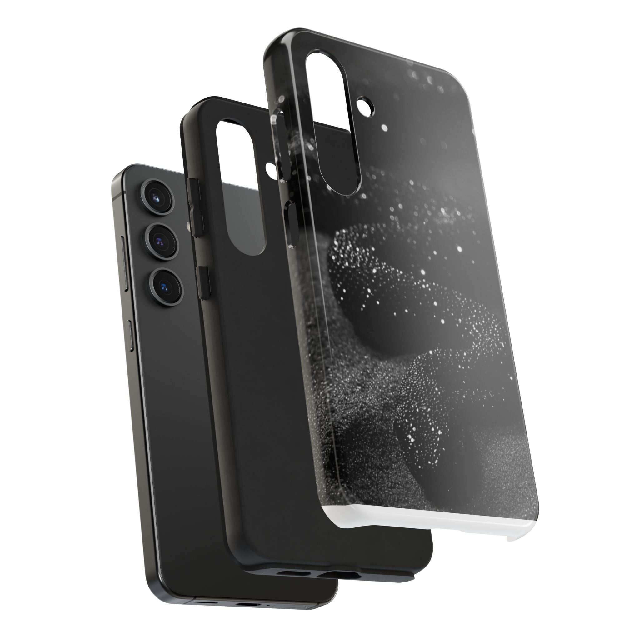 Black Shimmer Snake Tough Phone Cases