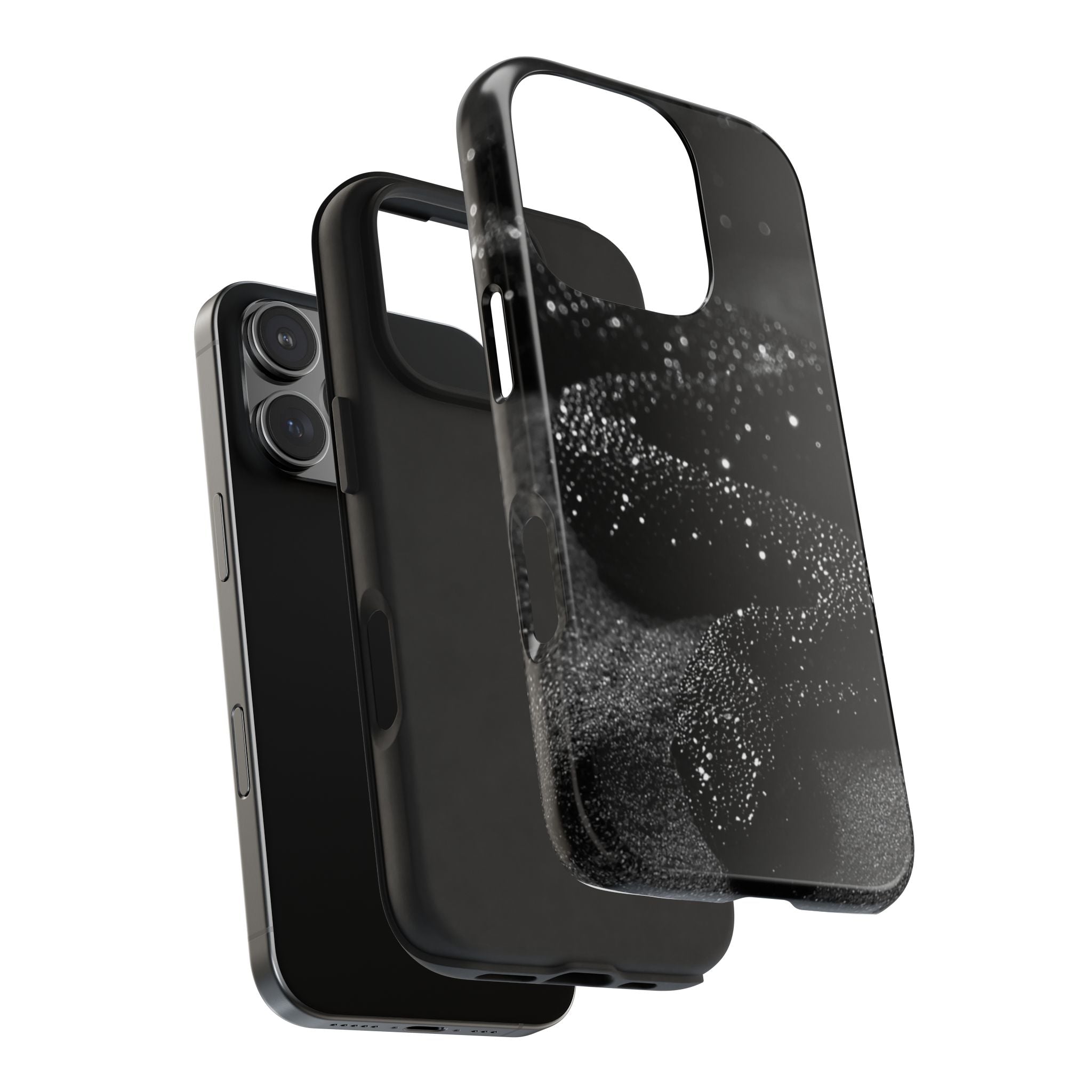 Black Shimmer Snake Tough Phone Cases