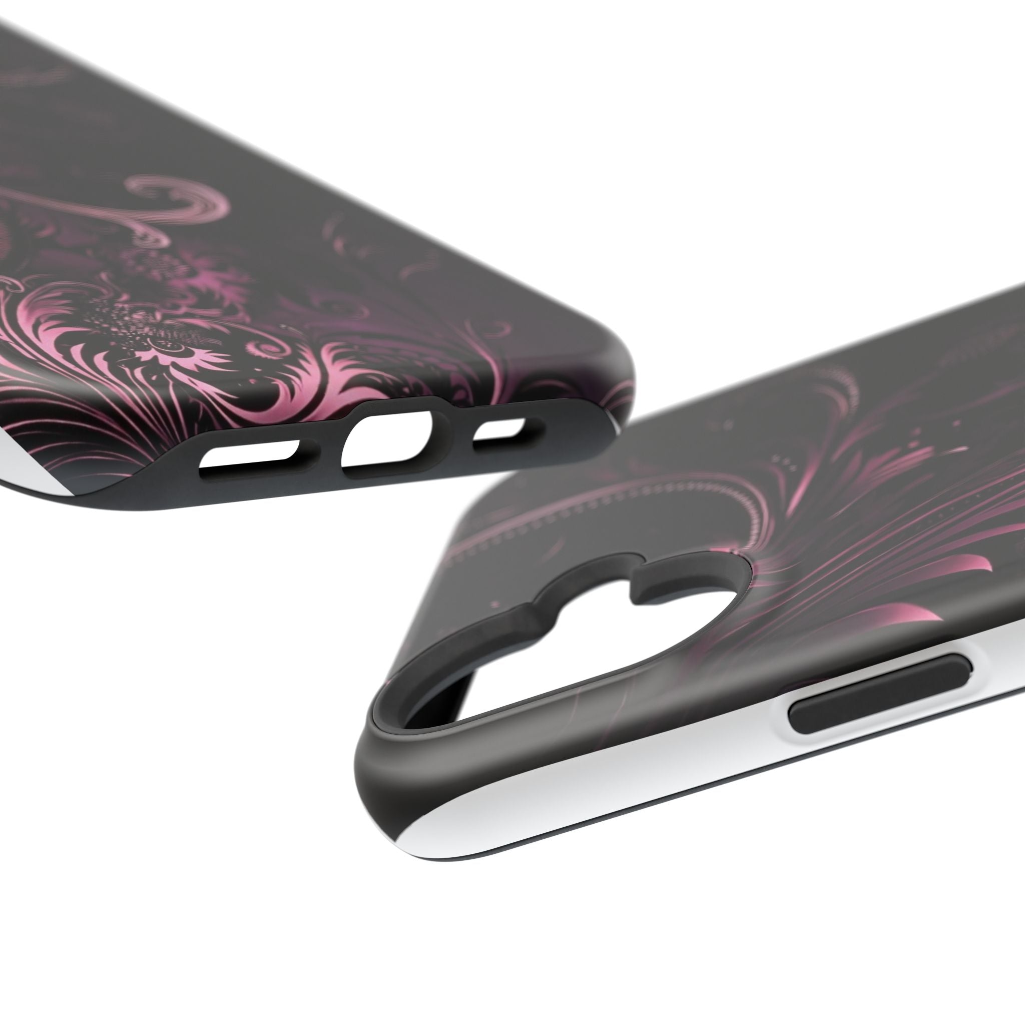 Y2K pink spiral Impact-Resistant Phone Case