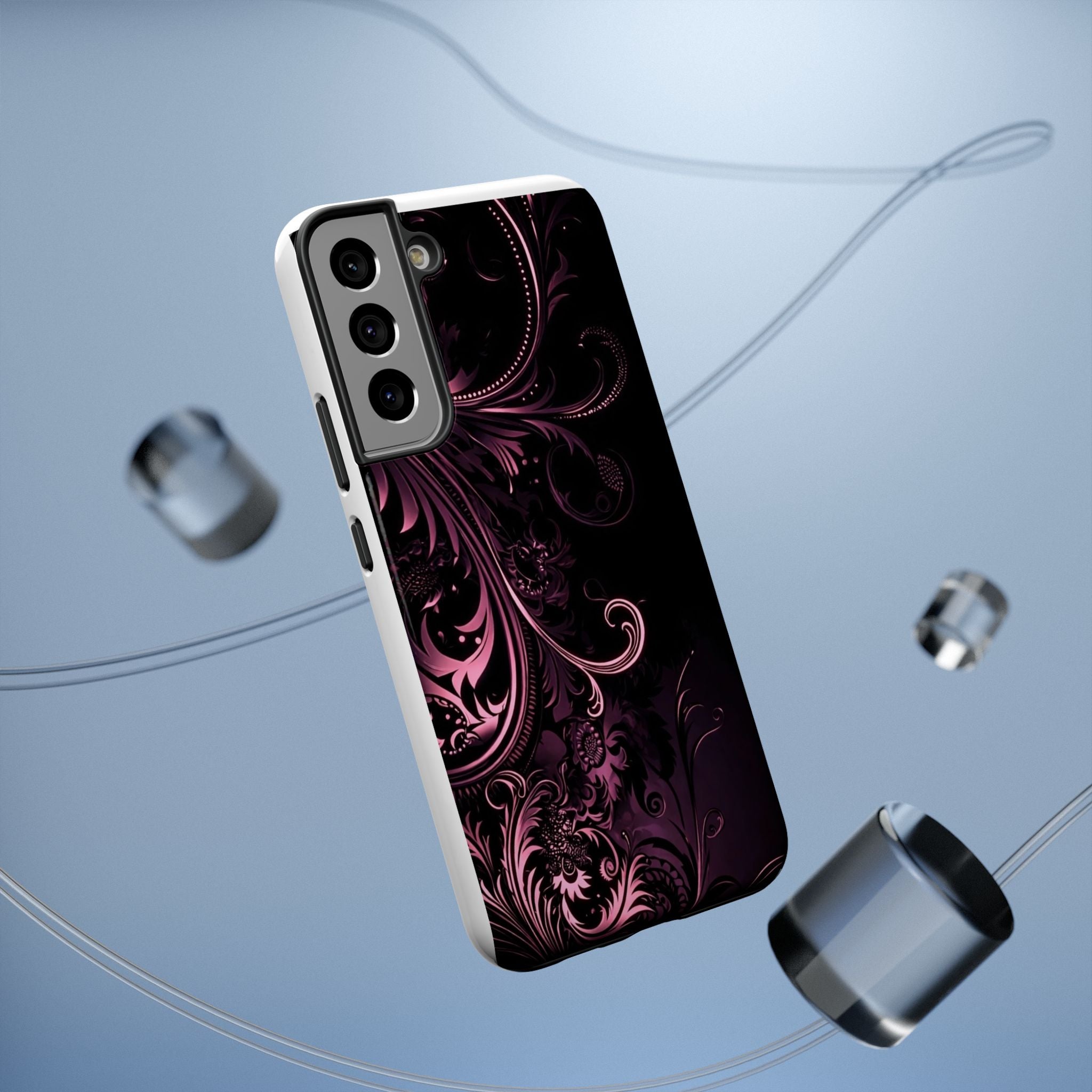 Y2K pink spiral Impact-Resistant Phone Case