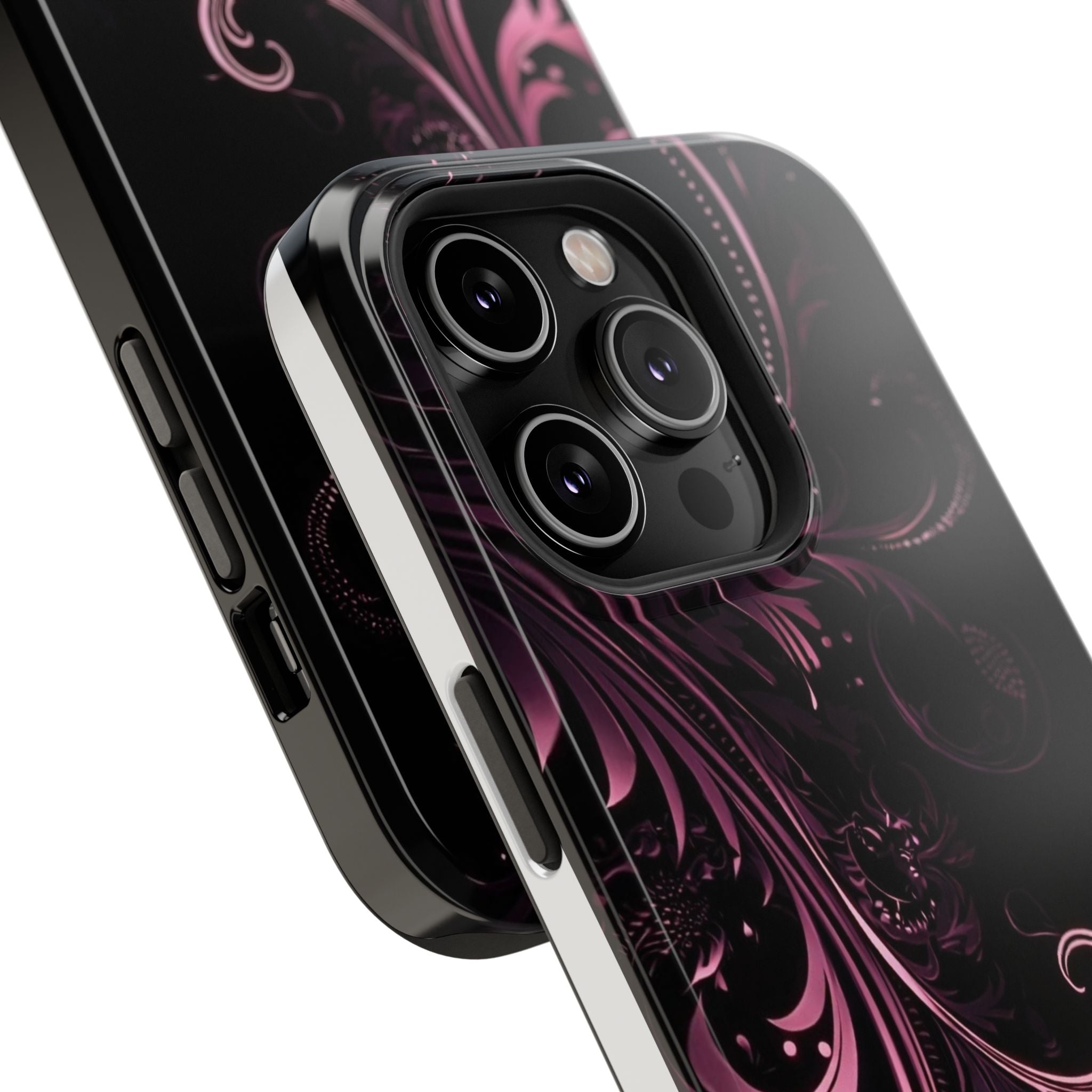 Y2K pink spiral Impact-Resistant Phone Case