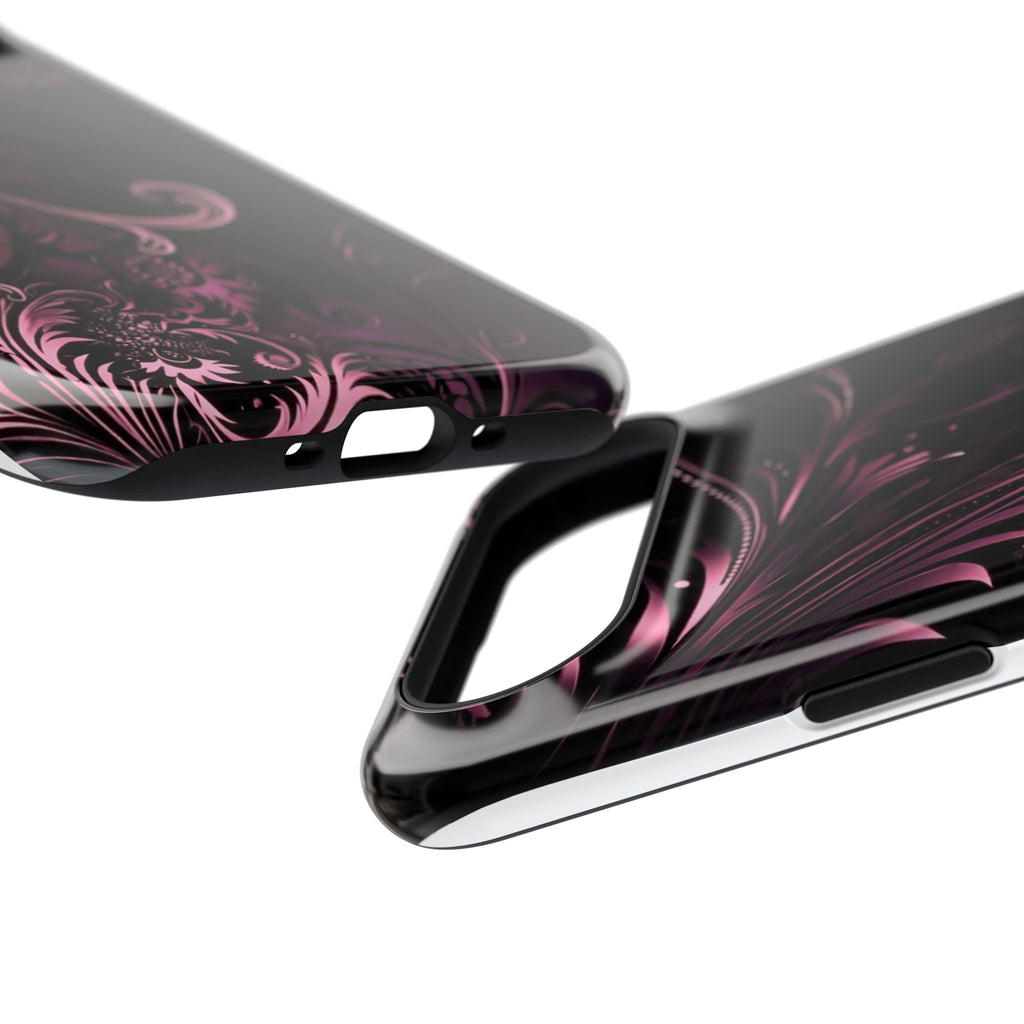 Y2K pink spiral Impact-Resistant Phone Case