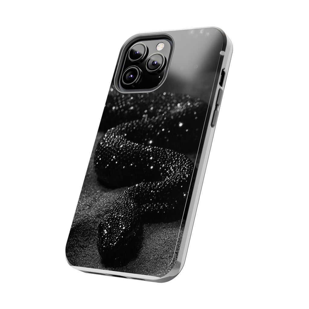 Black Shimmer Snake Tough Phone Cases