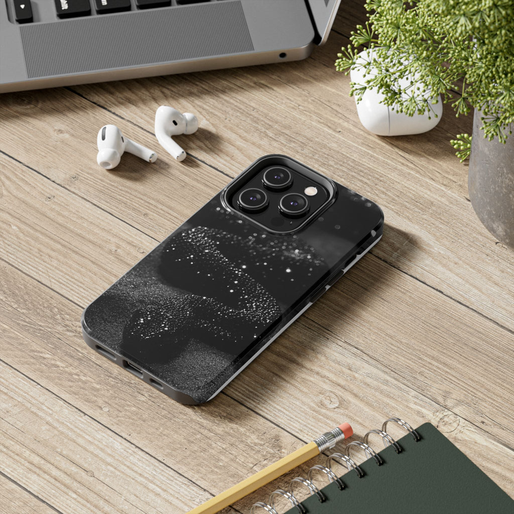 Black Shimmer Snake Tough Phone Cases