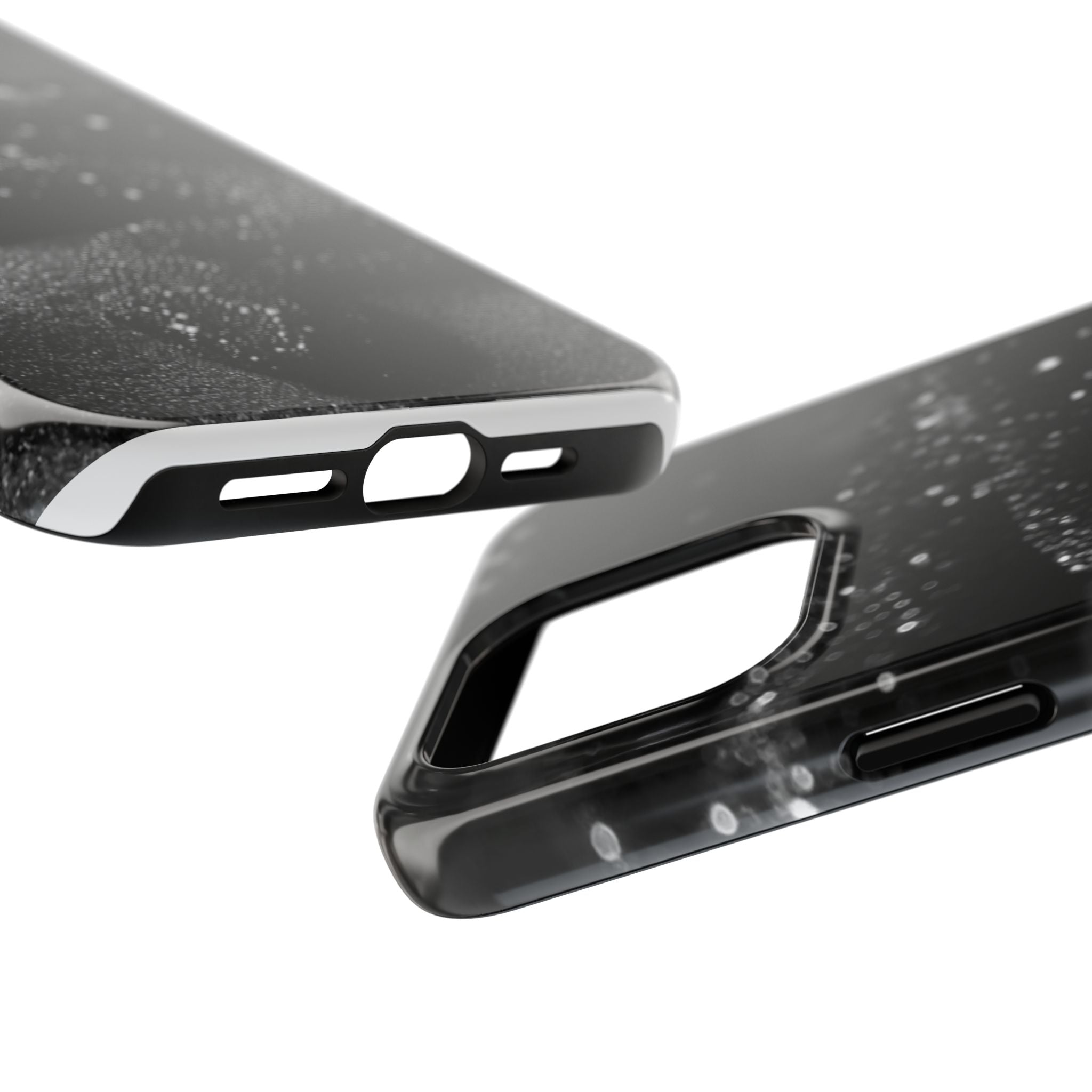 Black Shimmer Snake Tough Phone Cases
