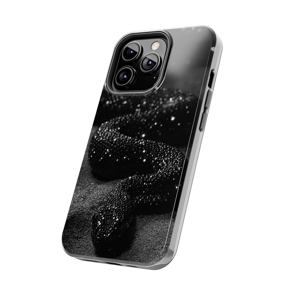 Black Shimmer Snake Tough Phone Cases