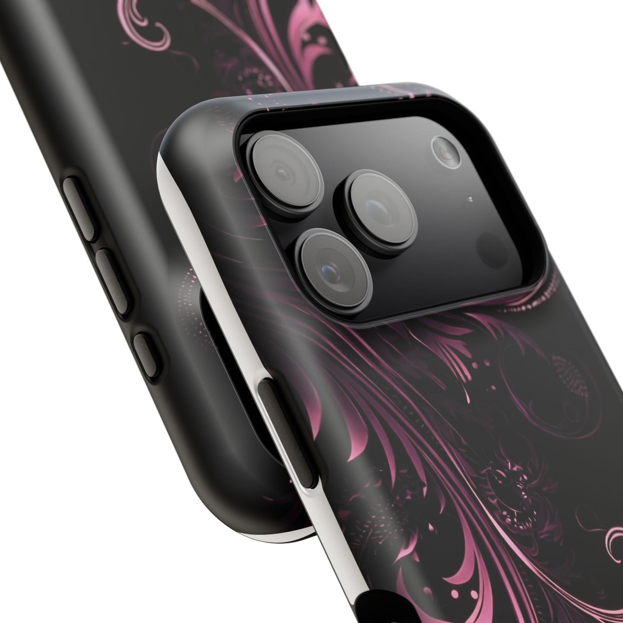 Y2K pink spiral Impact-Resistant Phone Case