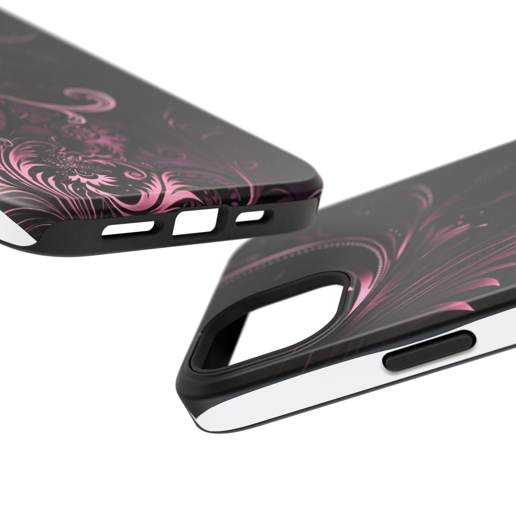 Y2K pink spiral Impact-Resistant Phone Case