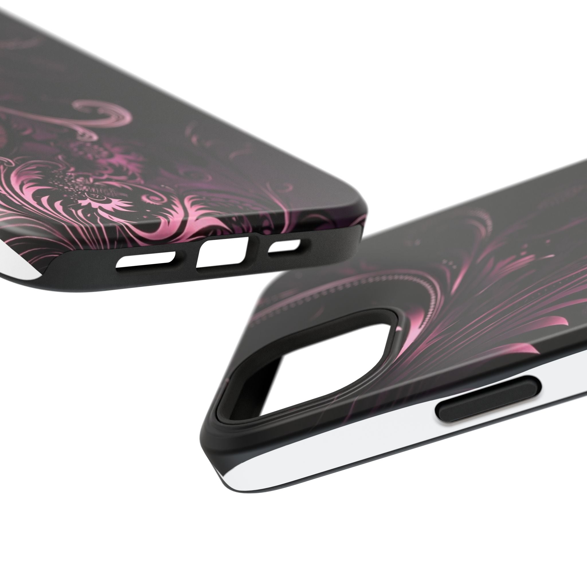 Y2K pink spiral Impact-Resistant Phone Case