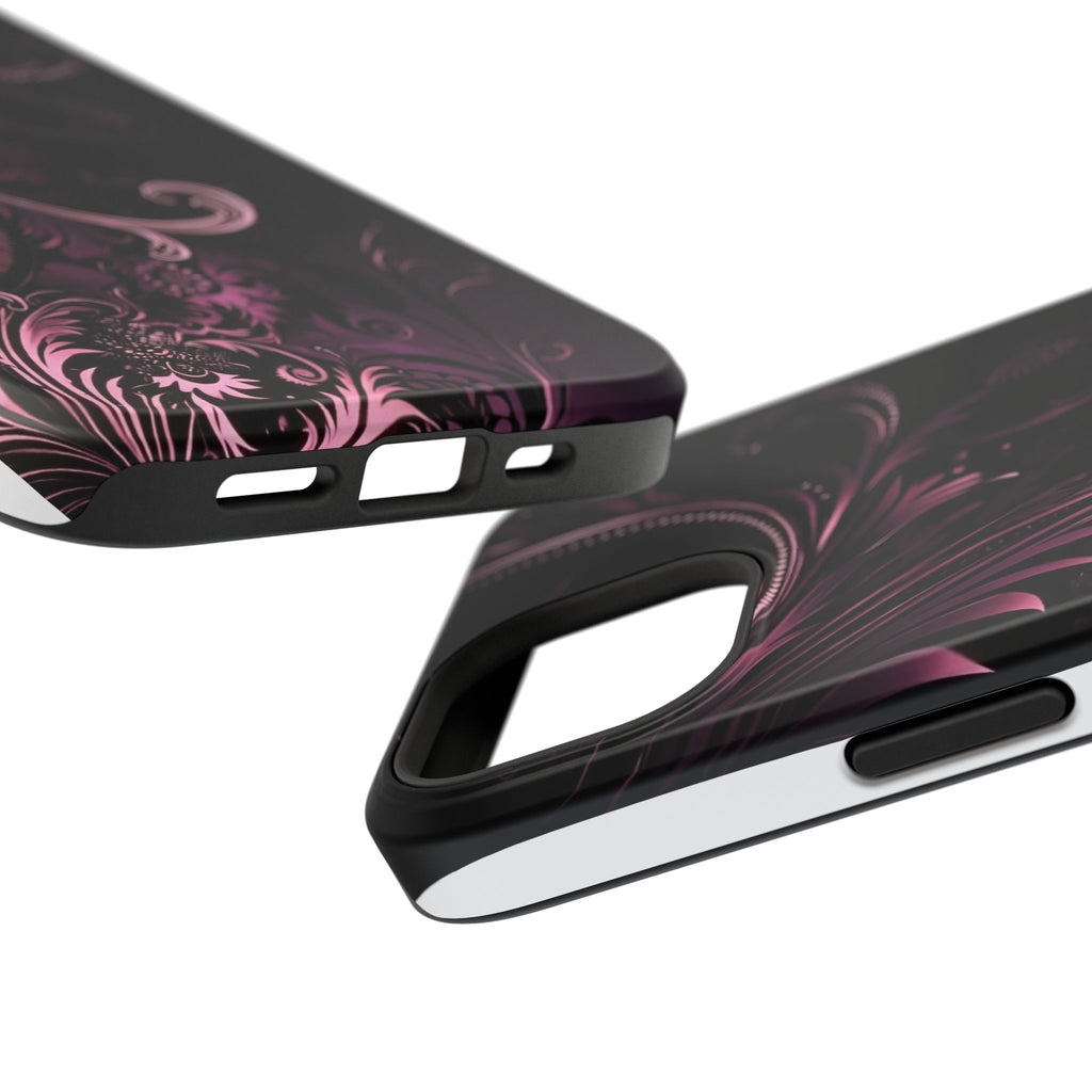 Y2K pink spiral Impact-Resistant Phone Case