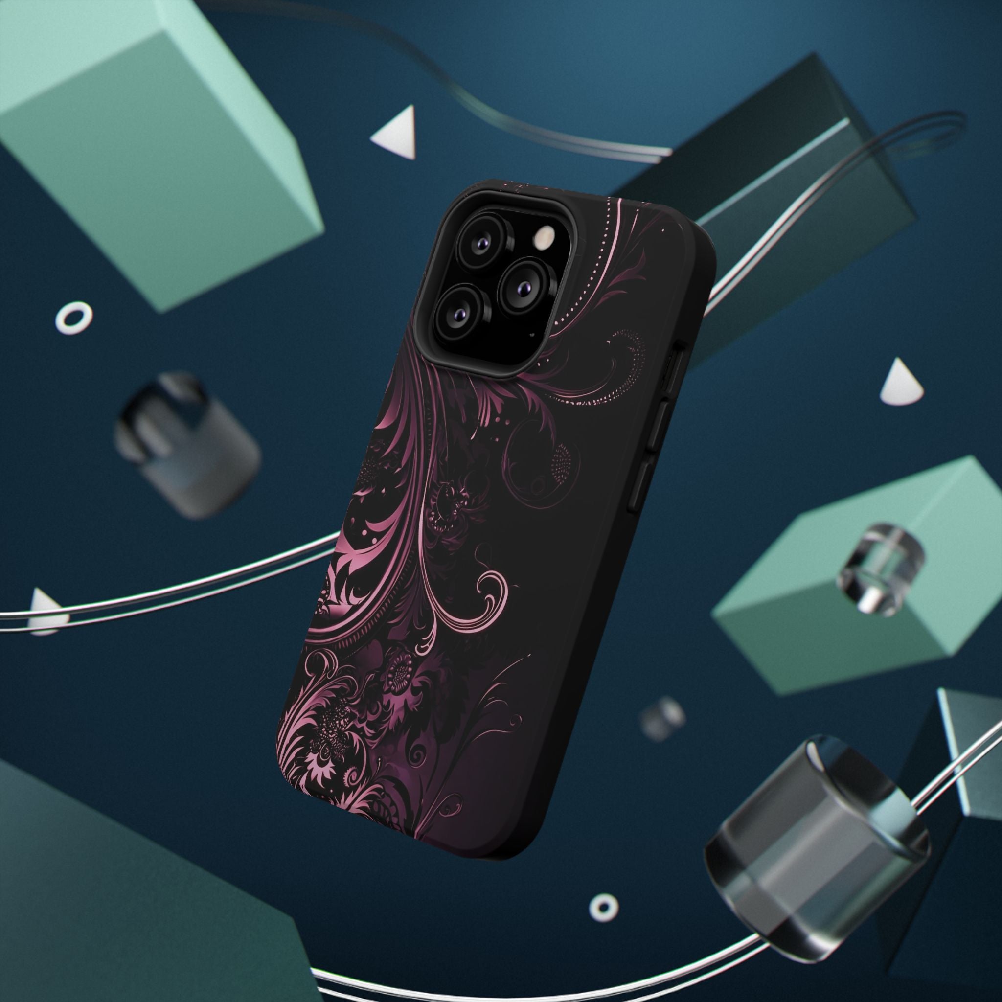 Y2K pink spiral Impact-Resistant Phone Case