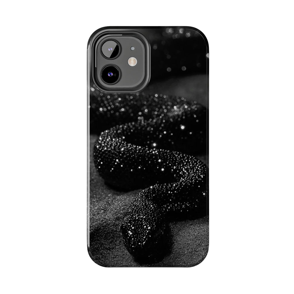 Black Shimmer Snake Tough Phone Cases