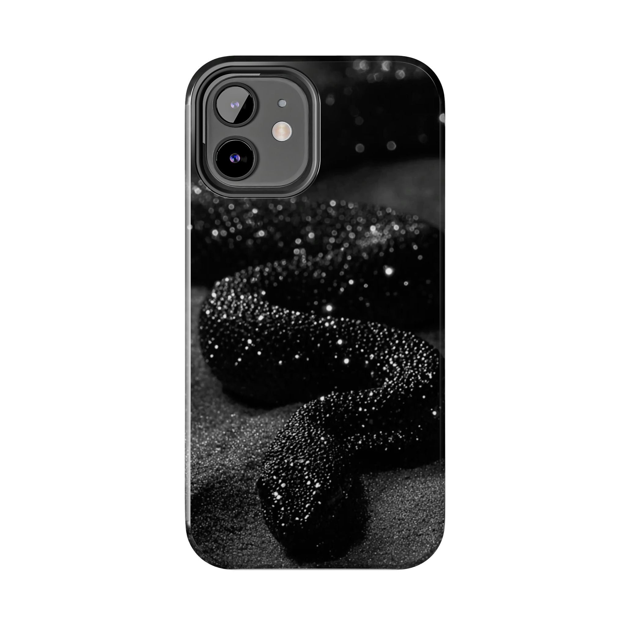 Black Shimmer Snake Tough Phone Cases