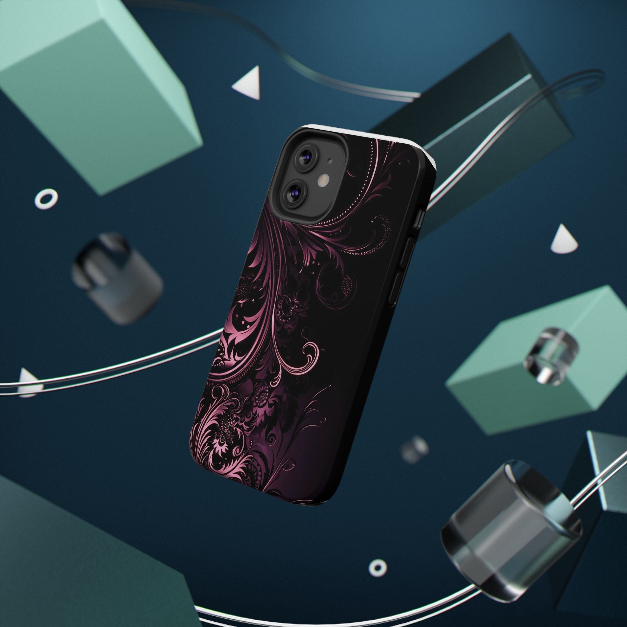 Y2K pink spiral Impact-Resistant Phone Case