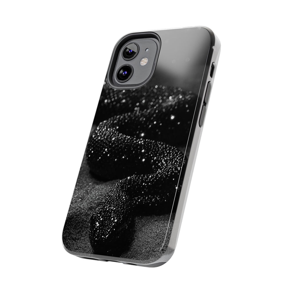 Black Shimmer Snake Tough Phone Cases
