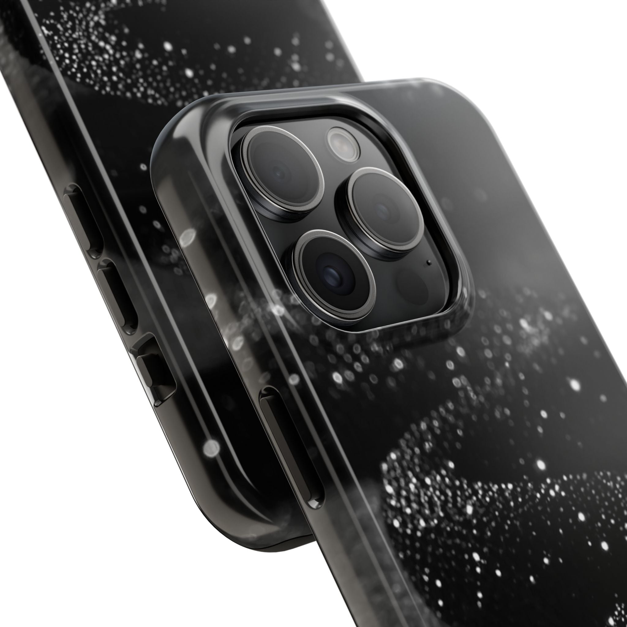 Black Shimmer Snake Tough Phone Cases