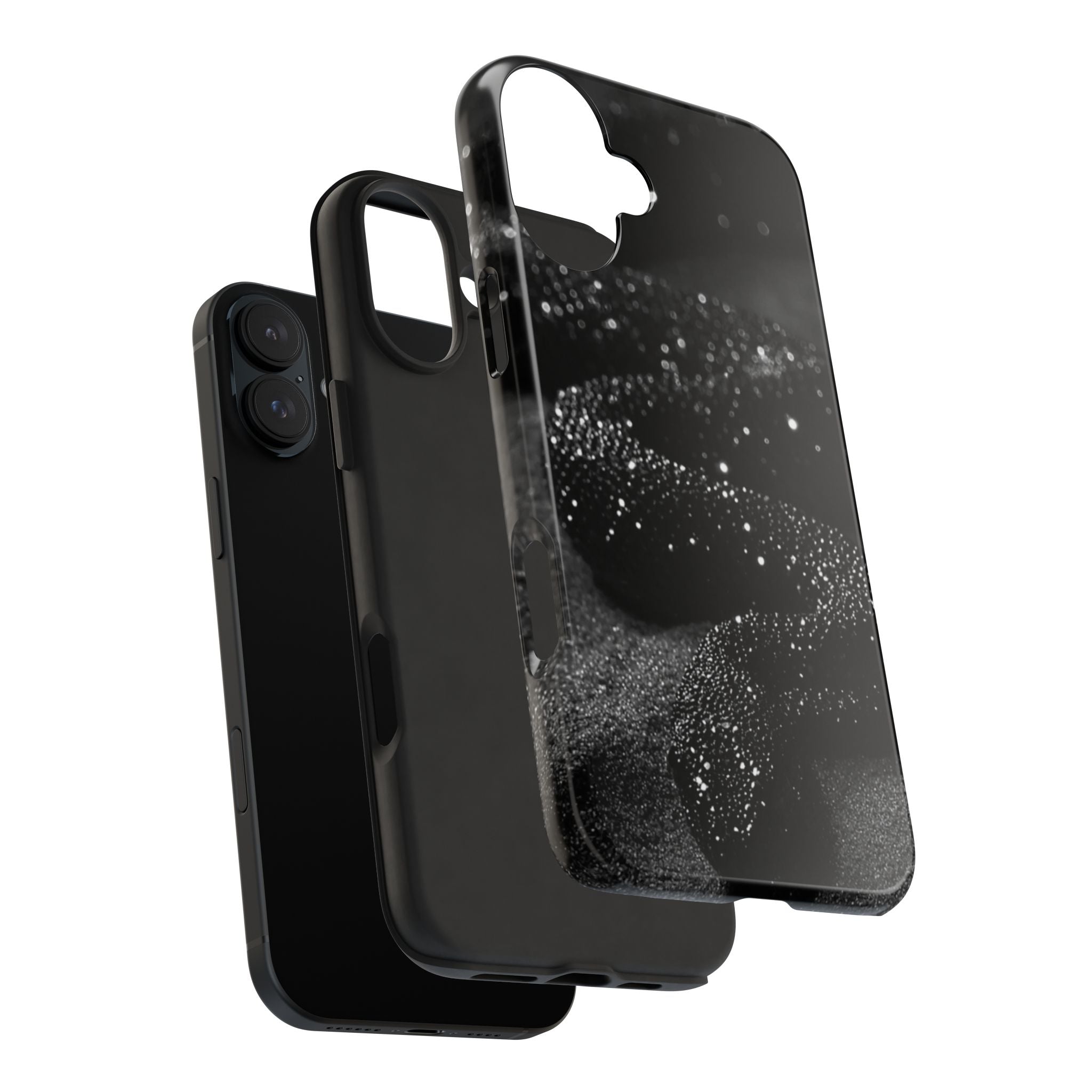 Black Shimmer Snake Tough Phone Cases