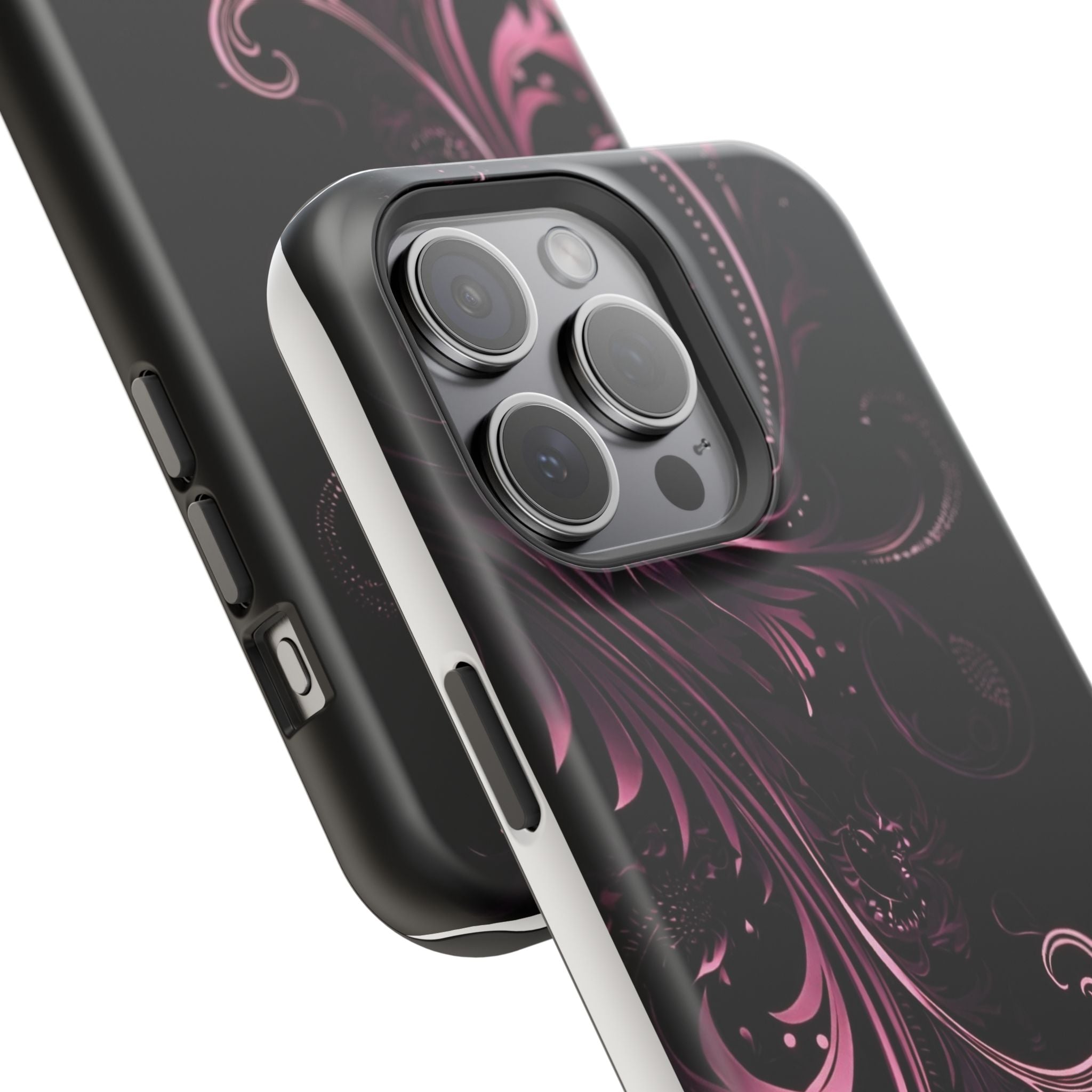 Y2K pink spiral Impact-Resistant Phone Case