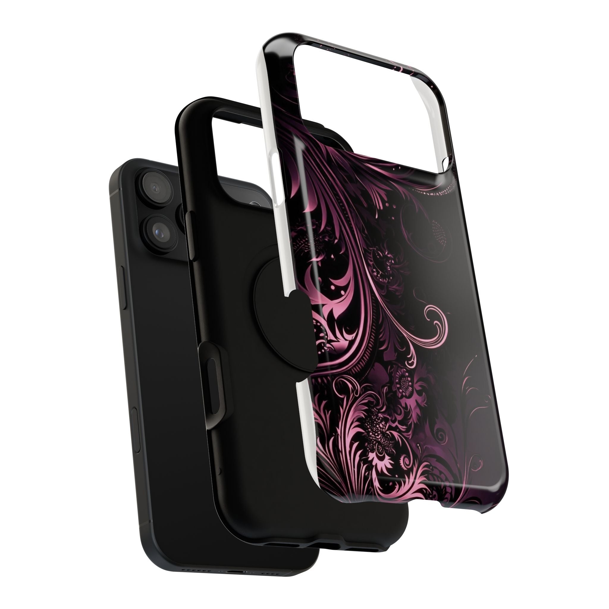 Y2K pink spiral Impact-Resistant Phone Case