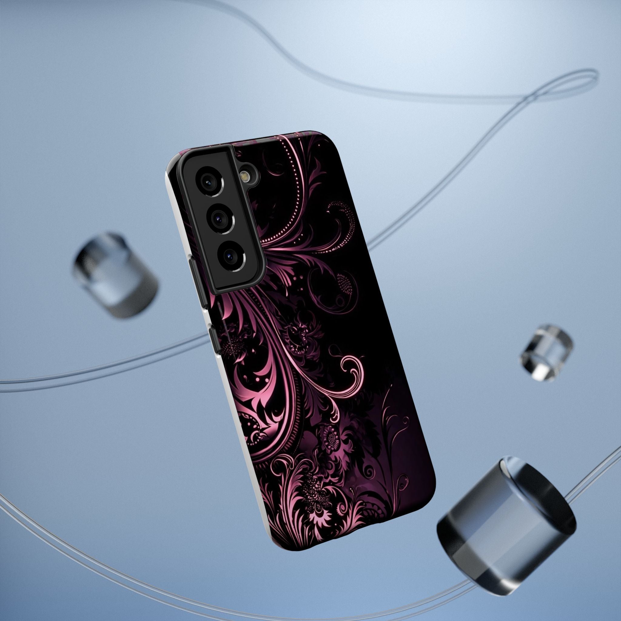 Y2K pink spiral Impact-Resistant Phone Case