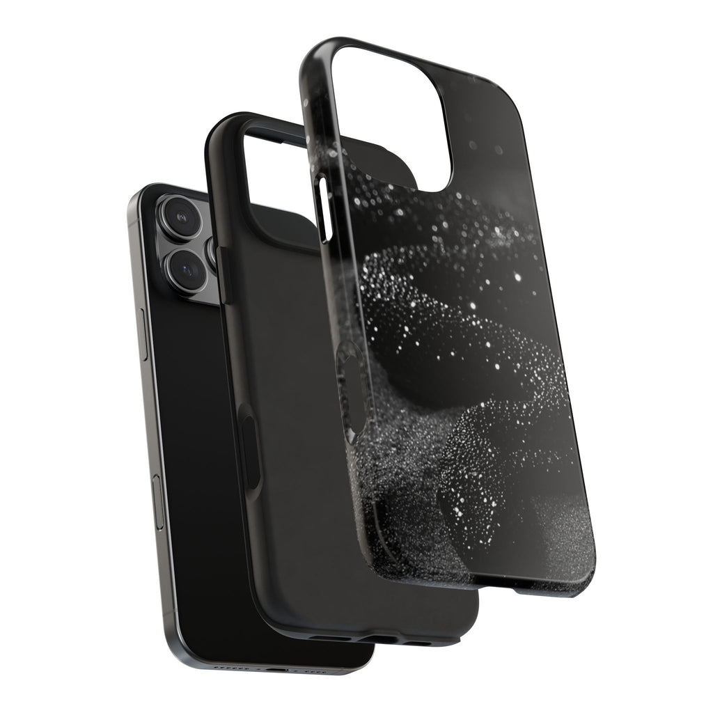 Black Shimmer Snake Tough Phone Cases