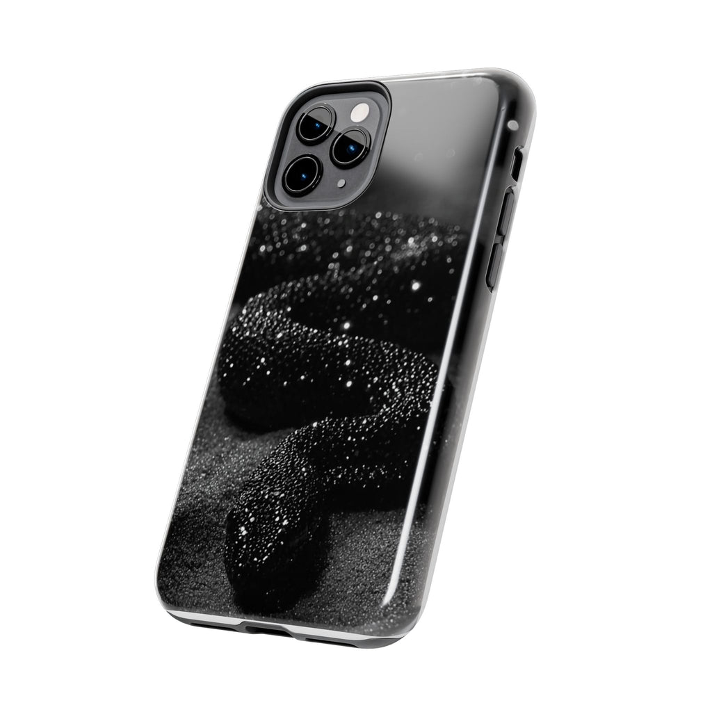 Black Shimmer Snake Tough Phone Cases