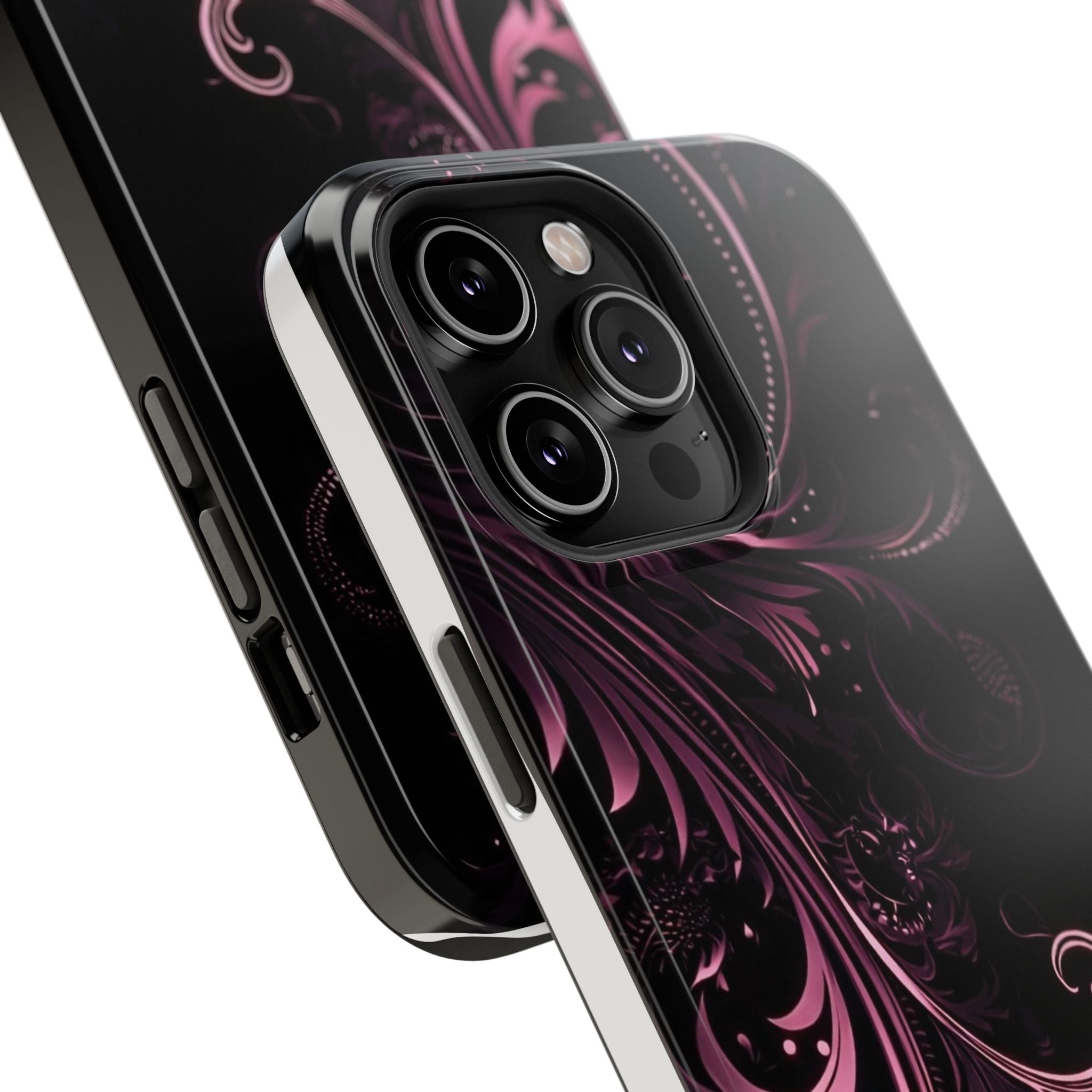 Y2K pink spiral Impact-Resistant Phone Case