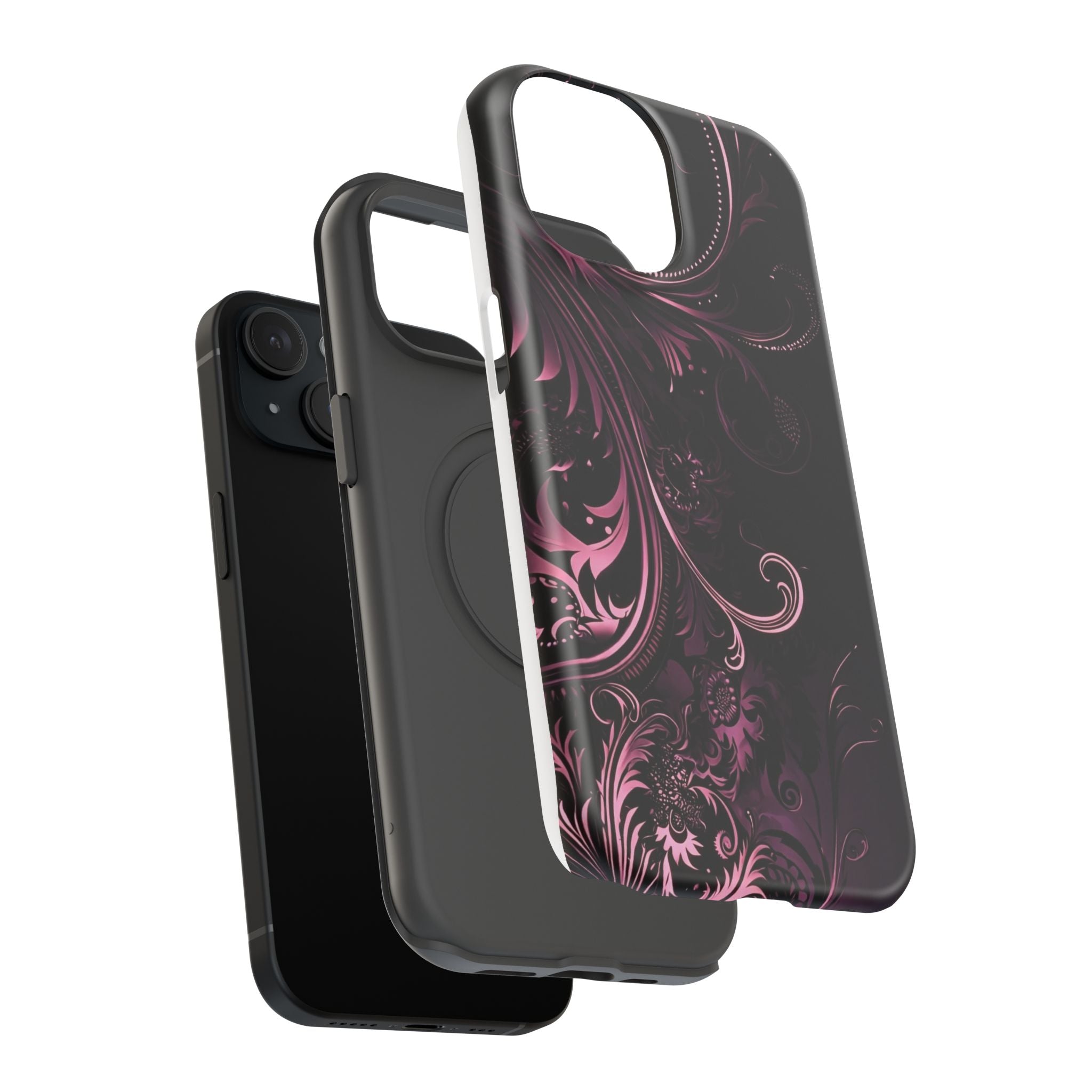 Y2K pink spiral Impact-Resistant Phone Case