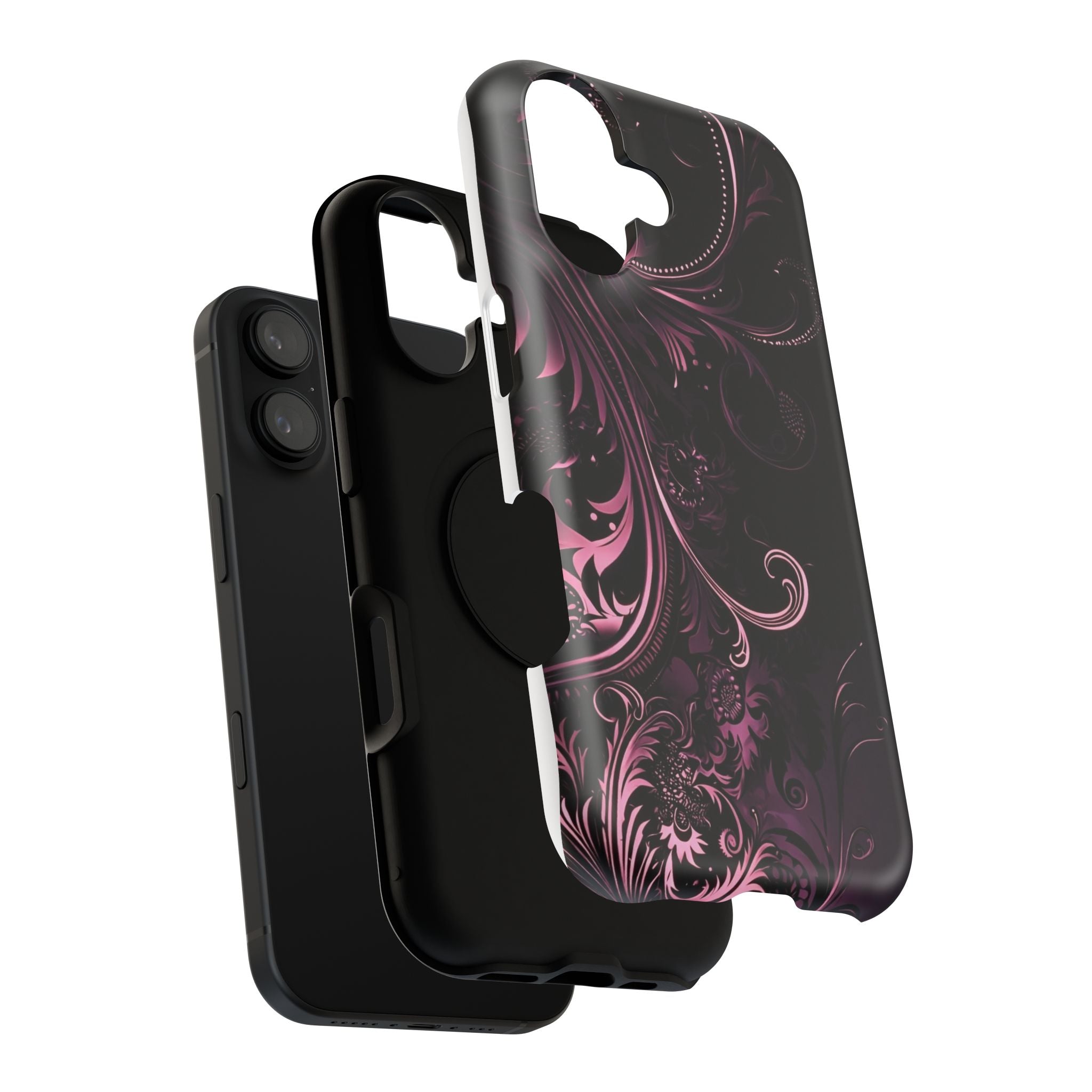 Y2K pink spiral Impact-Resistant Phone Case
