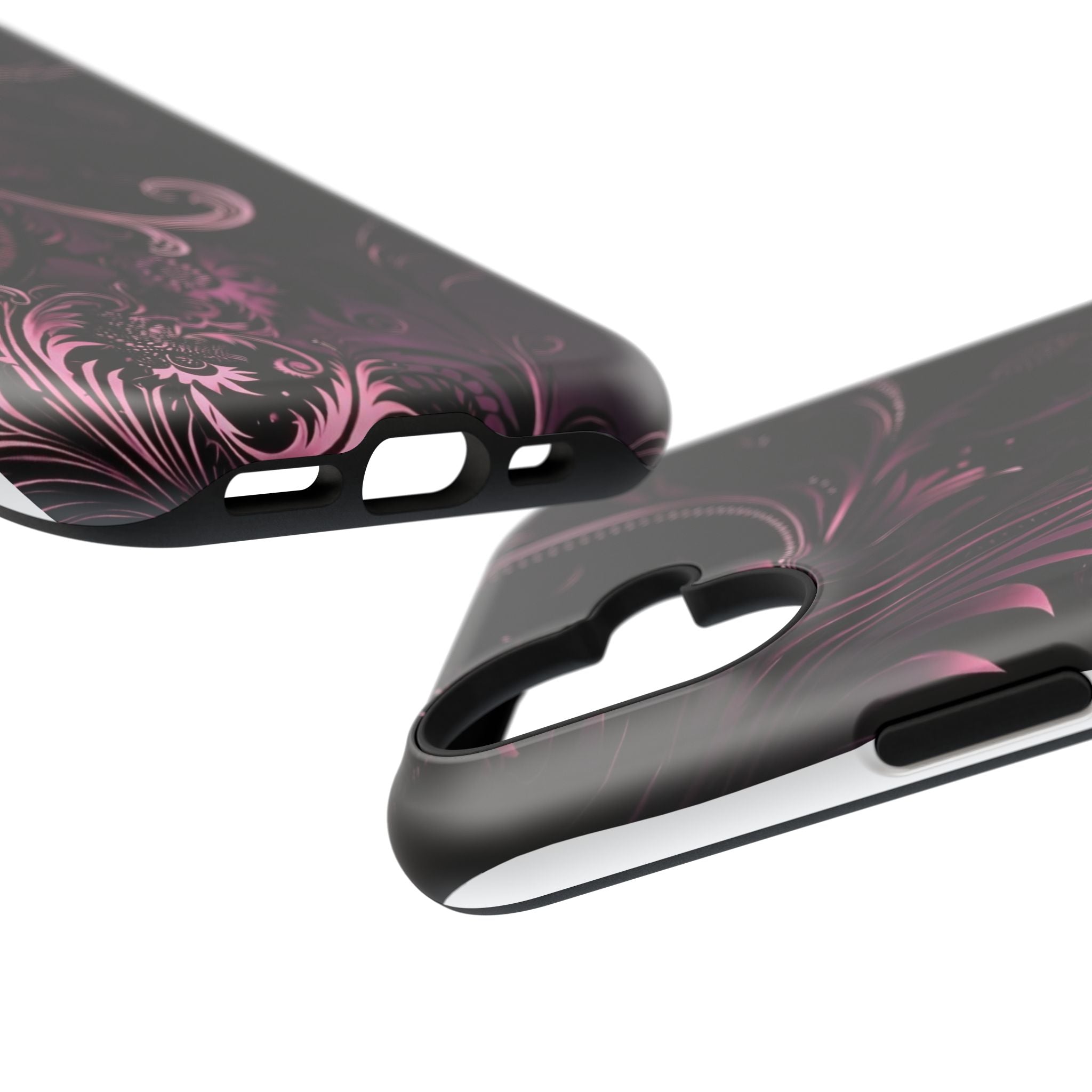 Y2K pink spiral Impact-Resistant Phone Case